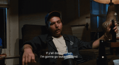 Man With Bottle Saying If Y'all Don't Shut Up GIF