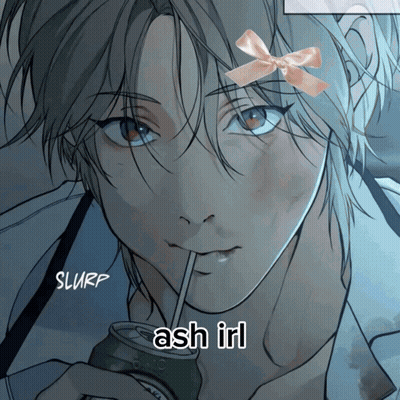 Man With Bow Drinking Straw Ash Irl GIF