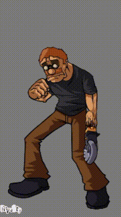 Man With Boxing Gloves GIF