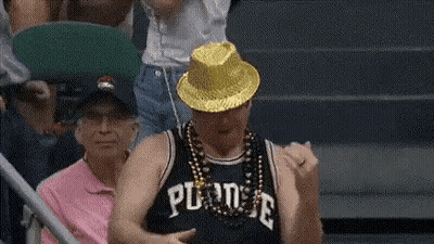 Man With Boxing Gloves And Sunglasses Saying It's Baby Time GIF