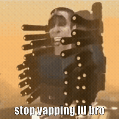 Man With Bullets In Face Saying Stop Vaping Lil Bro GIF