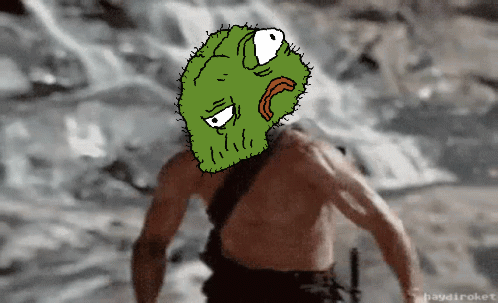 Man With Cactus Face GIF