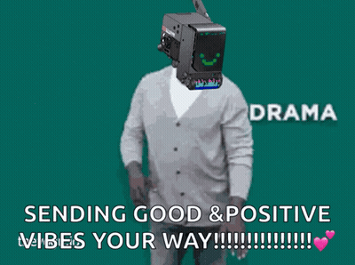 Man With Camera On Head Sending Good & Positive Vibes Your Way GIF