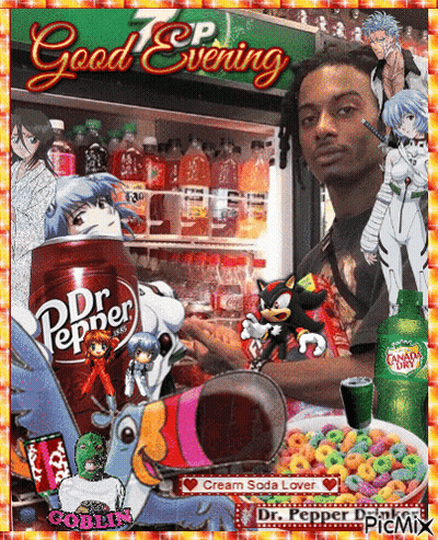 Man With Can of Dr. Pepper