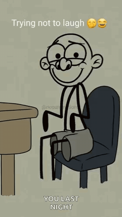Man With Cast On Leg Sitting At Desk GIF