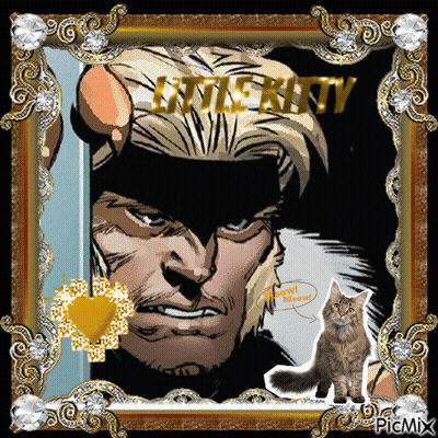 Man With Cat And Little Kitty GIF