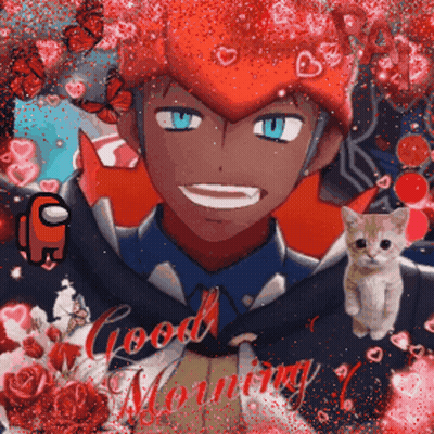Man With Cat Good Morning GIF