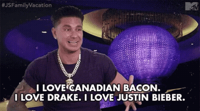 Man With Chain Says I Love Canadian Bacon
