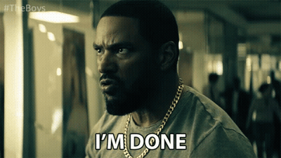 Man With Chain Says I'm Done GIF