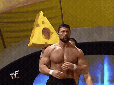 Man With Cheese On Head Says IDGAF About Bird Flu Eggs GIF