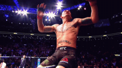 Man With Chest Tattoo In Reebok Shorts GIF