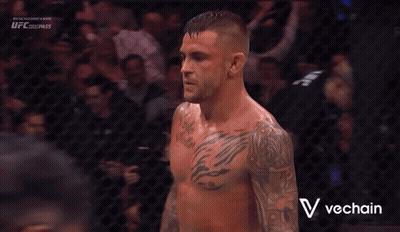 Man With Chest Tattoo In UFC Cage GIF