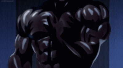 Man With Chest Tattoo Saying Time Has Come To Shine GIF