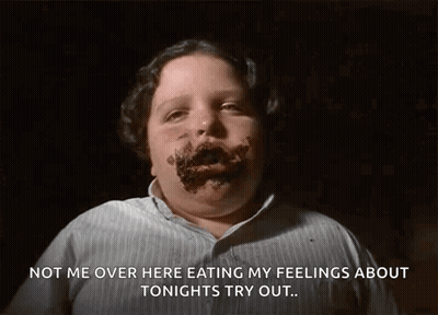 Man With Chocolate On Face Eating Feelings GIF