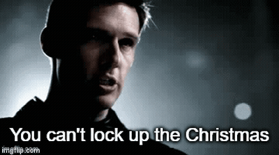 Man With Christmas Lockup Quote GIF