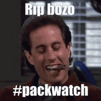 Man With Cigar Saying Rip Bozo #Packwatch GIF