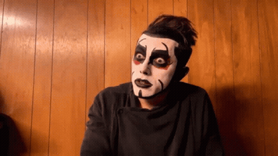 Man With Clown Face GIF