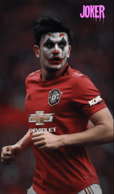 Man With Clown Face Painted GIF