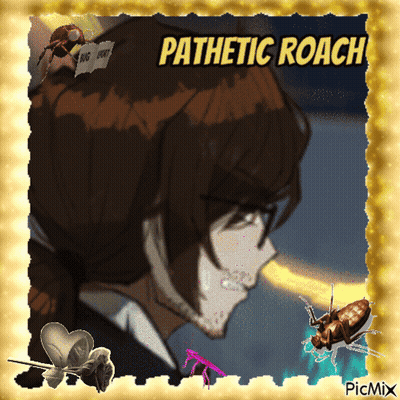 Man With Cockroach On Head Pathetic Roach GIF