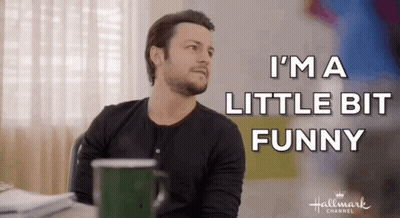 Man With Coffee I'm A Little Bit Funny GIF