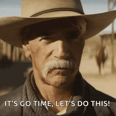 Man With Cowboy Hat Saying Lets Do This GIF