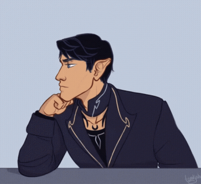 Man With Crescent Moons On Chest And Sleeves GIF