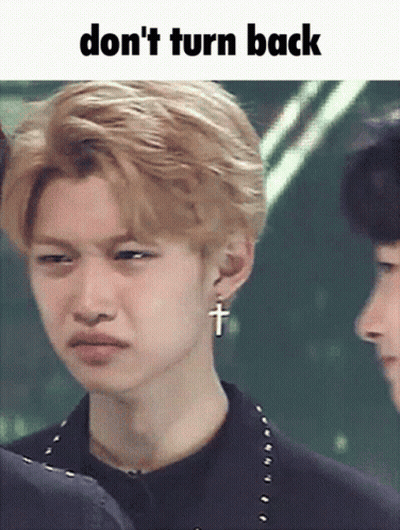 Man With Cross Earring Funny Face Saying Don't Turn Back GIF