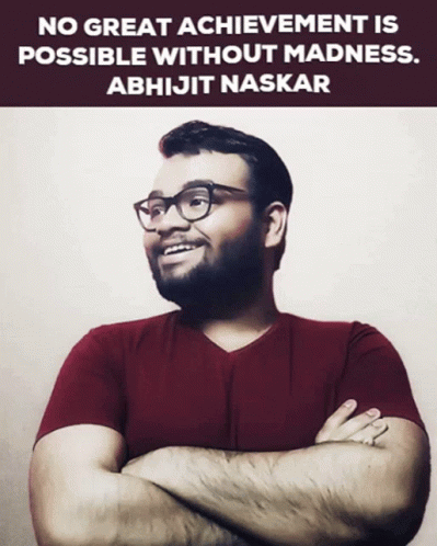 Man With Crossed Arms And Quote GIF