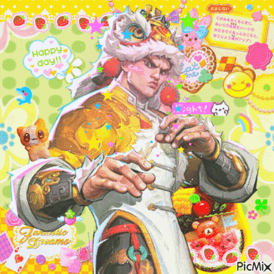 Man with Crown and Happy Day Message