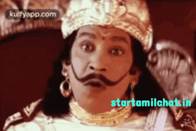 Man With Crown And Mustache GIF