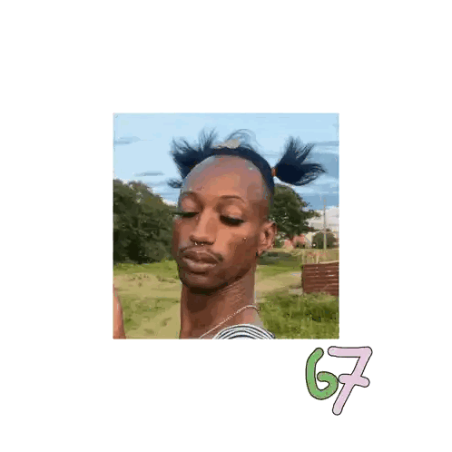 Man With Crown And Number 67 Sticker