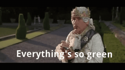 Man With Crown Everything's So Green GIF