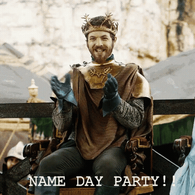 Man With Crown Name Day Party GIF