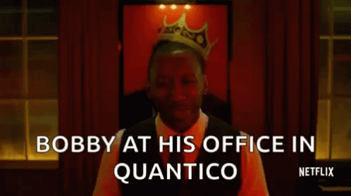 Man With Crown Saying Bobby At Quantico GIF
