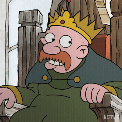 Man With Crown Saying Netflix GIF