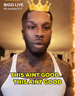 Man With Crown Saying This Ain't Good GIF