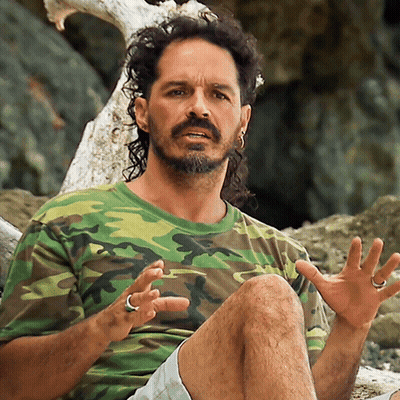 Man With Curly Hair And Beard Saying Keep That To Ourselves GIF