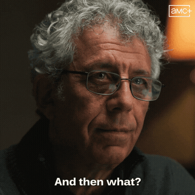 Man With Curly Hair And Glasses Asking What GIF
