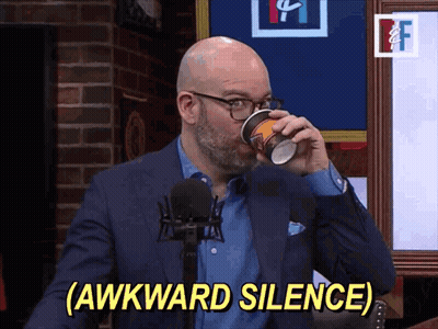 Man With Curly Hair And Mustache Saying I Don't Know What To Say GIF