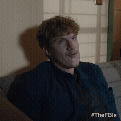 Man With Curly Hair And Mustache Sitting On Couch #Thefbls GIF