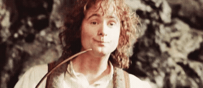 Man With Curly Hair And Pipe Making Funny Face GIF