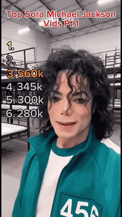 Man With Curly Hair In Green Jacket 456 GIF