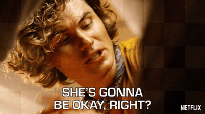 Man with Curly Hair Saying Everything Will Be Okay