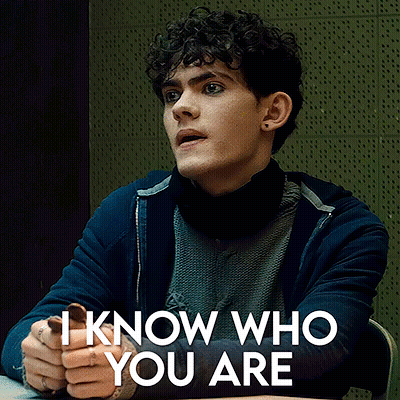 Man With Curly Hair Saying I Know Who You Are GIF