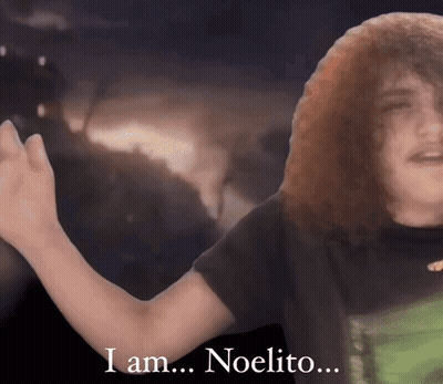 Man With Curly Hair Says I Am Nolito GIF