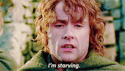 Man With Curly Hair Says I'm Starving Movie Scene GIF