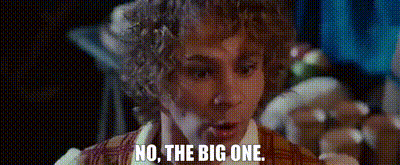 Man With Curly Hair Says No The Big One GIF
