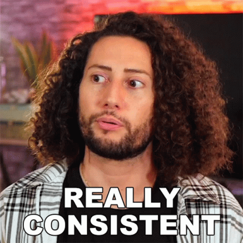 Man With Curly Hair Says Really Consistent GIF