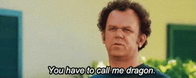 Man With Curly Hair Says You Have To Call Me Dragon GIF