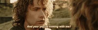 Man With Curly Hair Talking To Woman Coming With Me GIF